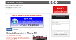 Desktop Screenshot of customawningsalbany.com